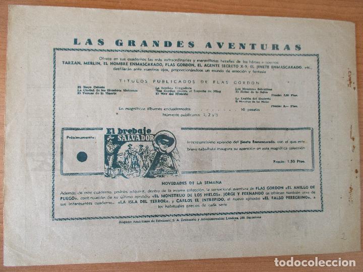 Tebeos: FLAS GORDON N&ordm; 2. ORIGINAL HISPANO AMERICANA. - Foto 2