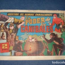 BDs: HOMBRE ENMASCARADO 83: EN PODER DE LOS CANIBALES, 1943, HISPANO AMERICANA, USADO. Lote 129132423