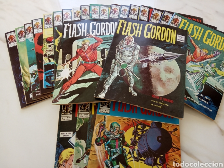 Tebeos: Lote 23 tebeos de Flash Gordon, V&eacute;rtice copyright 1973 - Foto 5