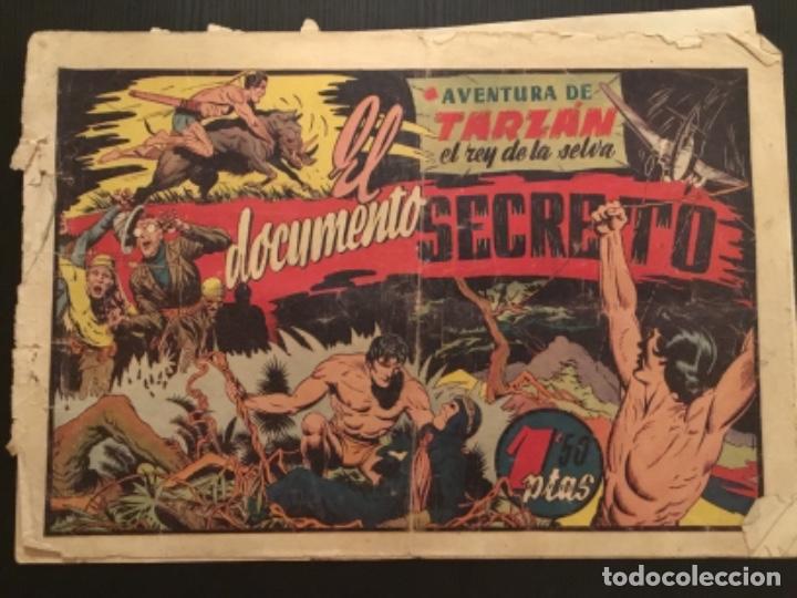 Tebeos: Comic Hispano Americana Original Tarzan El documento secreto - Foto 1 - 284360293