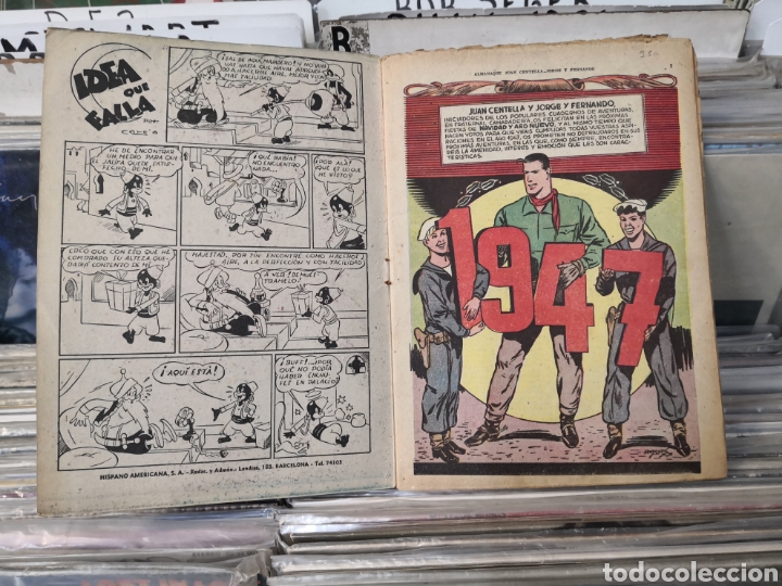 Tebeos: Almanaque Juan centella 1947,original - Foto 2