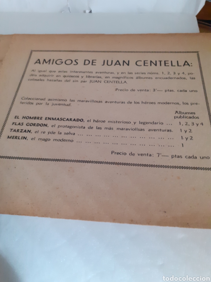 Tebeos: JUAN CENTELLA N&deg; 3 HISPANO AMERICANA ORIGINAL - Foto 9