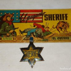 Tebeos: (M1) EL PEQUEÑO SHERIFF N.1 + INSIGNIA DE METAL SHERIFF (MUY DIFÍCIL) HISPANO AMERICA. Lote 355297810