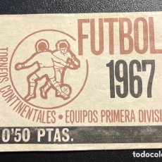 Tebeos: SOBRE ABIERTO Y VACIO FUTBOL 1967 TORNEOS CONTINENTALES. EDITORIAL RUIZ ROMERO. MUY BUENO