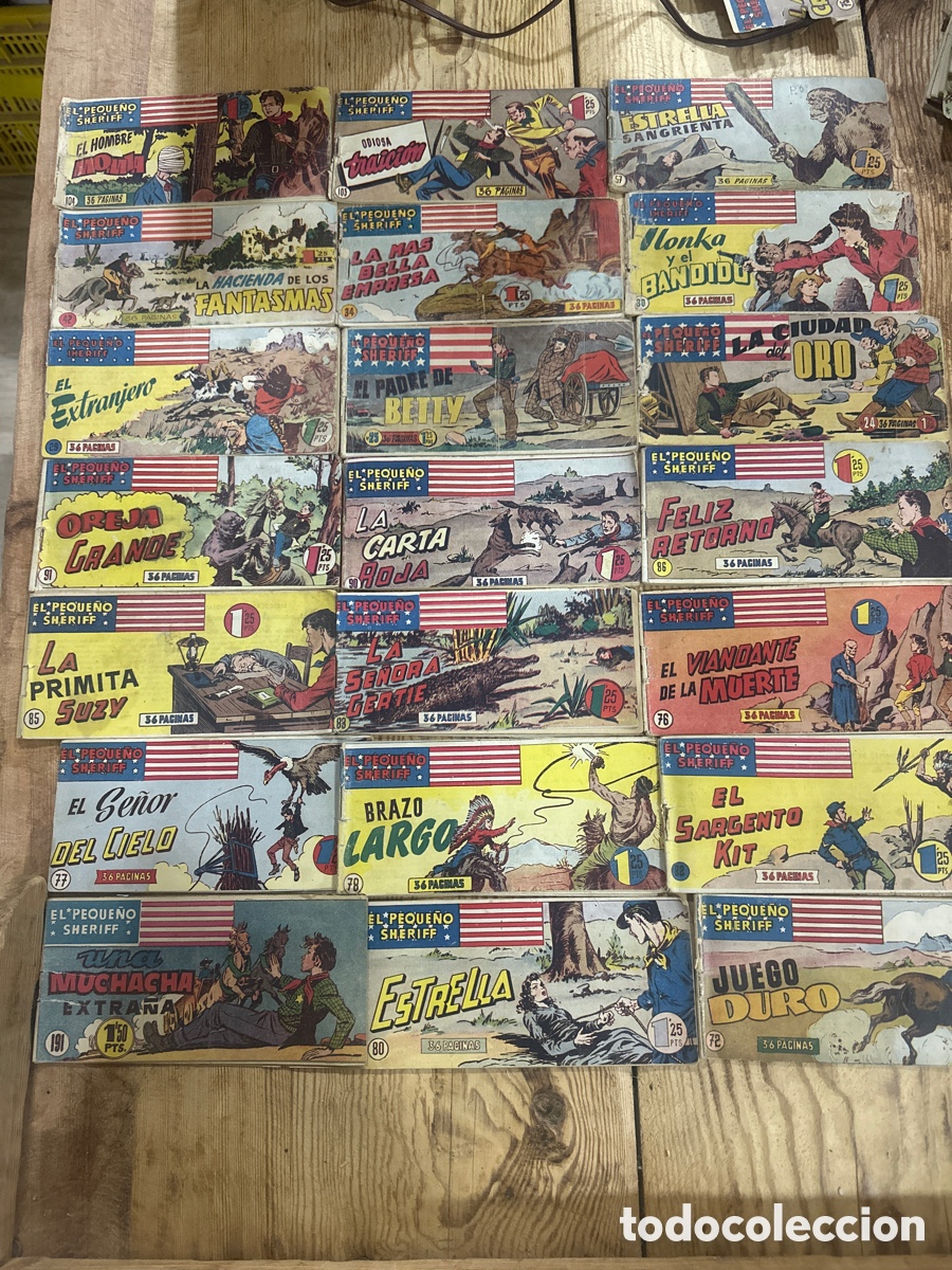 Tebeos: El peque&ntilde;o sheriff lote de 54 comic - Foto 2