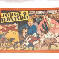 Tebeos: JORGE Y FERNANDO ALBUM Nº 10 ULTIMO HISPANO AMERICANA AÑO 1944. Lote 401413539