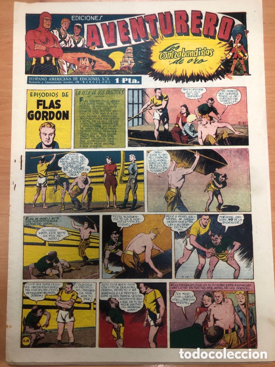 Tebeos: COMIC AVENTURERO 2&ordf; N&ordm; 19 EDITORIAL HISPANO AMERICANA - Foto 1