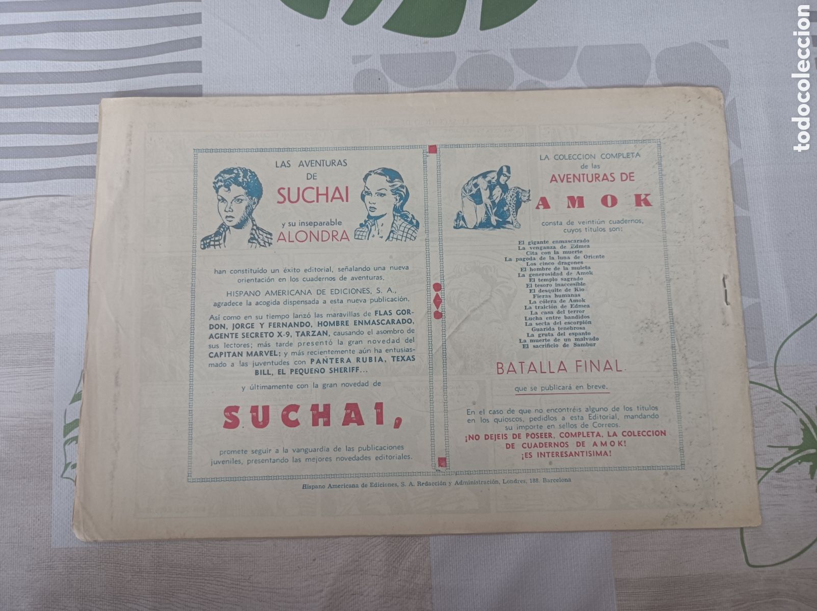 Tebeos: AMOK el sacrificio de Sambur - Foto 2