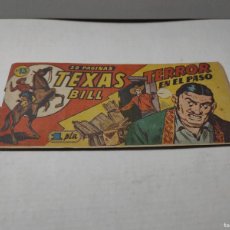 Tebeos: COMIC - TEXAS BILL - TERROR EN EL PASO N°13 - EDICIONES HISPANO AMERICANA -1949