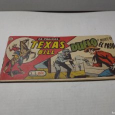 Tebeos: COMIC - TEXAS BILL - DUELO A MUERTE EN EL PASO N°56 - EDICIONES HISPANO AMERICANA -1949