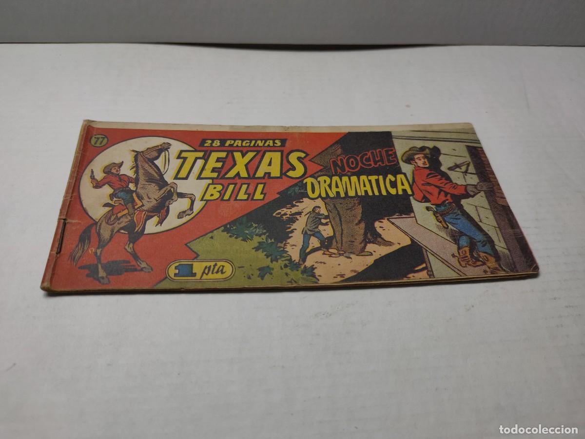 Tebeos: Comic - TEXAS BILL - NOCHE DRAM&Aacute;TICA N&deg;77 - EDICIONES HISPANO AMERICANA -1949 - Foto 1