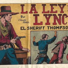 Tebeos: SHERIFF TTHOMSON Nº 8 ORIGINAL DE LA EPOCALA LEY DE LYNCH