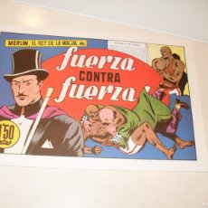 Tebeos: (FACSIMIL)MERLIN,EL MAGO(MANDRAKE) 12 FUERZA CONTRA FUERZA,(DE 45),HISPANOAMERICANA,1943