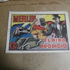 Tebeos: MERLÍN Nº 39, ORIGINAL DE HISPANO AMERICANA, 1943, EL NIÑO PRODIGIO