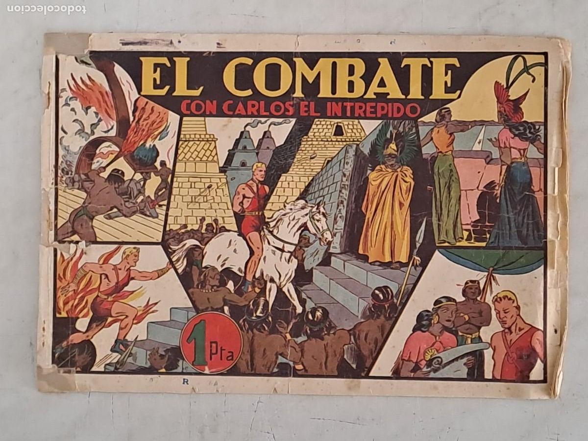 Tebeos: El combate con Carlos el intr&eacute;pido, Hispano Americana - Foto 1