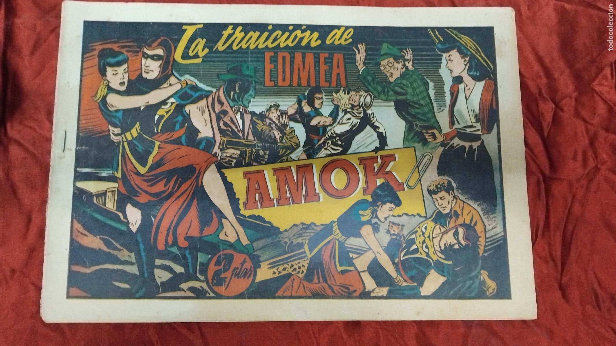 Tebeos: AMOK - LA TRAICION DE EDMEA - HISPANO AMERICANA DE EDICIONES - ORIGINAL. - Foto 1