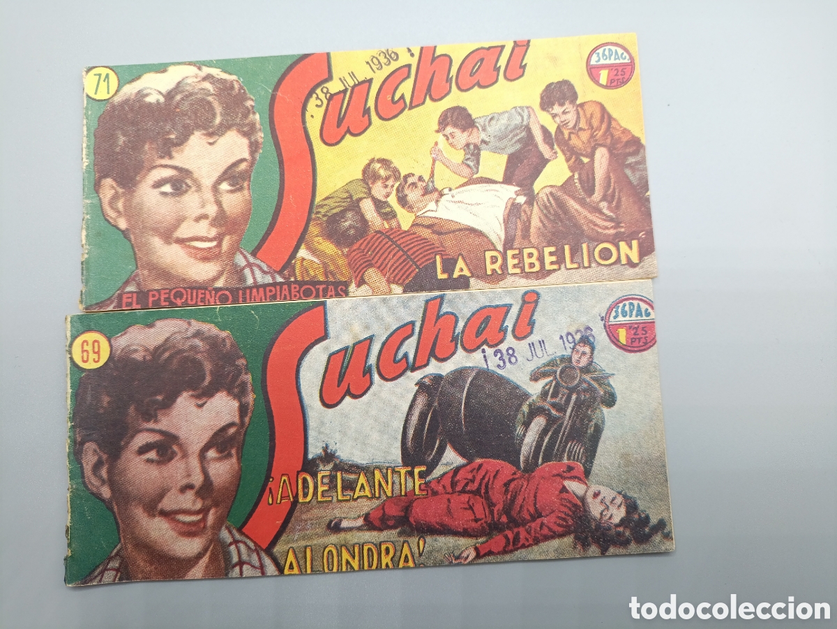 Tebeos: Lote de 15 comics SUCHAI A&ntilde;o 1949 - Foto 8