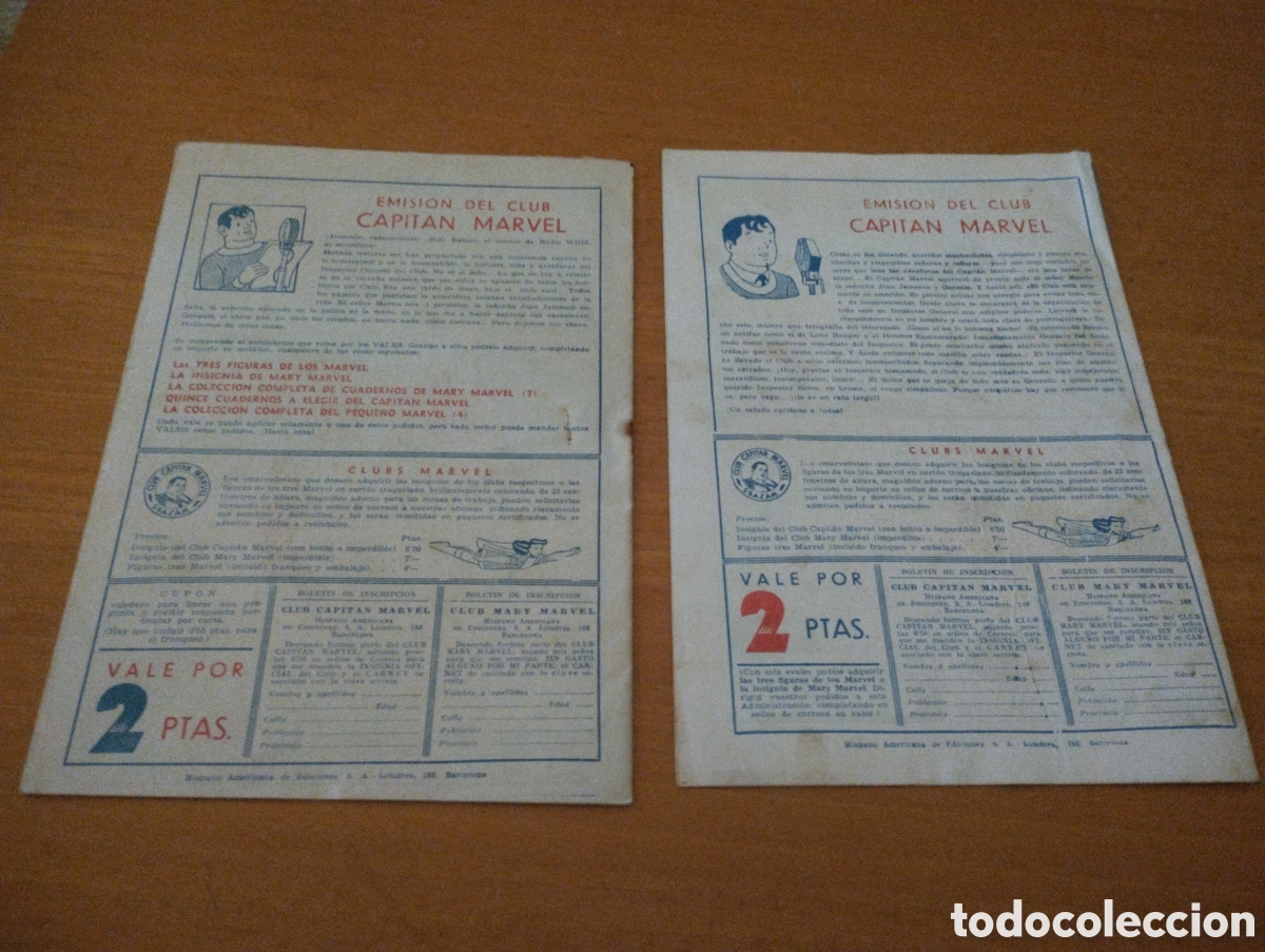 Tebeos: !CAPITAN MARVEL. 2 COMICS ANTIGUOS! - Foto 2
