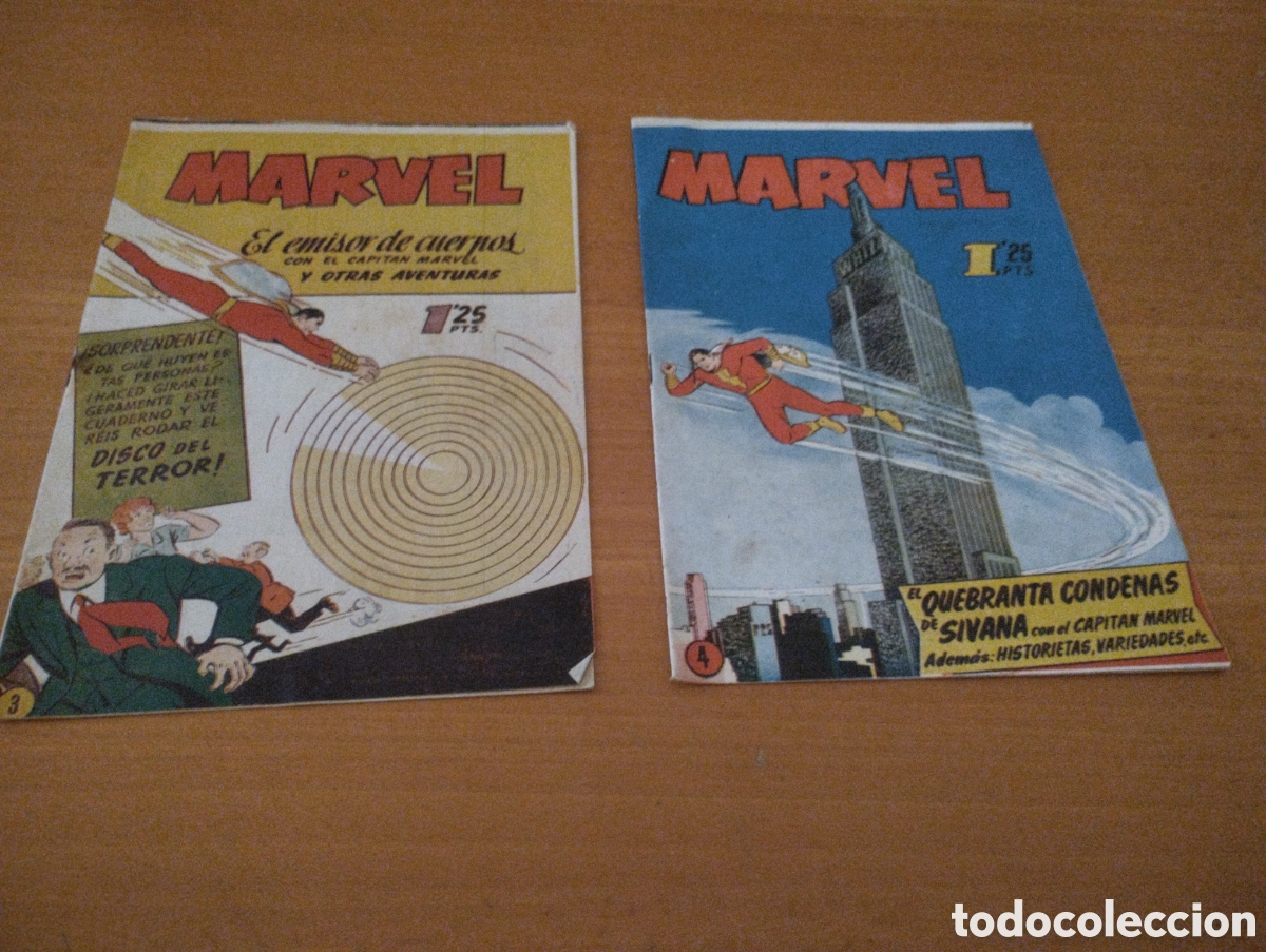 Tebeos: !CAPITAN MARVEL. 2 COMICS ANTIGUOS! - Foto 1