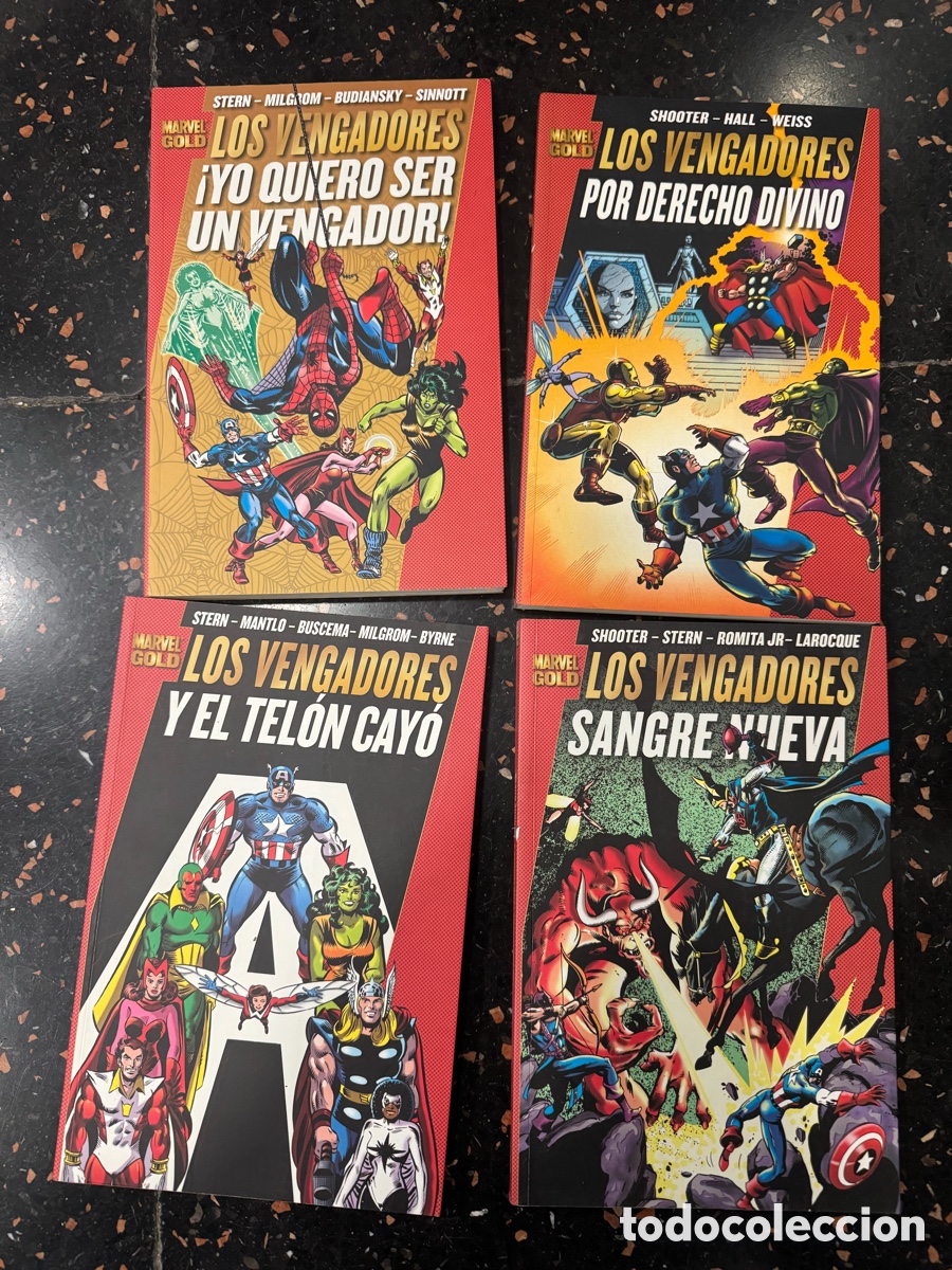 Tebeos: Pack 9 tomos &ldquo;Los vengadores&rdquo; Marvel gold - Foto 2