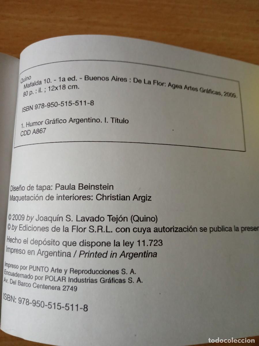 Tebeos: LOTE DE 7 LIBRO-COMIC DE LAS TIRAS DE MAFALDA. - Foto 14