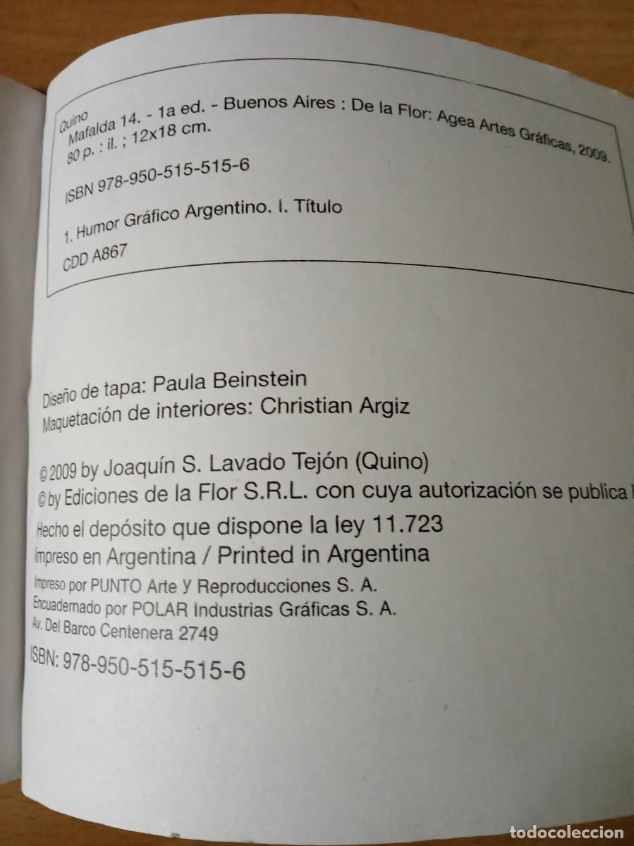 Tebeos: LOTE DE 7 LIBRO-COMIC DE LAS TIRAS DE MAFALDA. - Foto 29