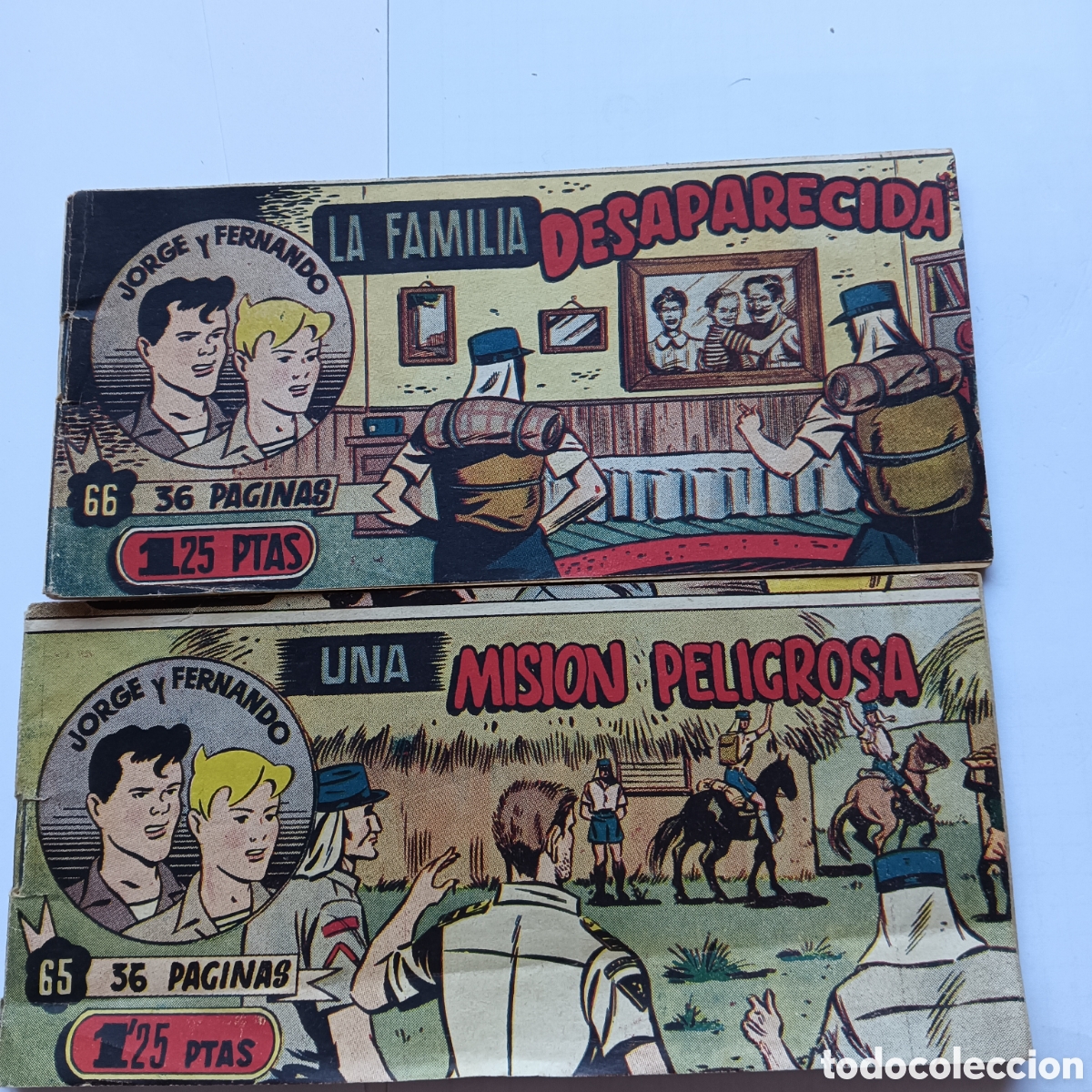 Tebeos: JORGE Y FERNANDO N&Uacute;M 65-66- HISPANO AMERICANA ORIGINAL