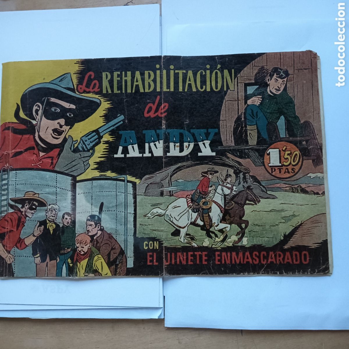 Tebeos: EL JINETE ENMASCARADO NUM25 HISPANO AMERICANA ORIGINAL