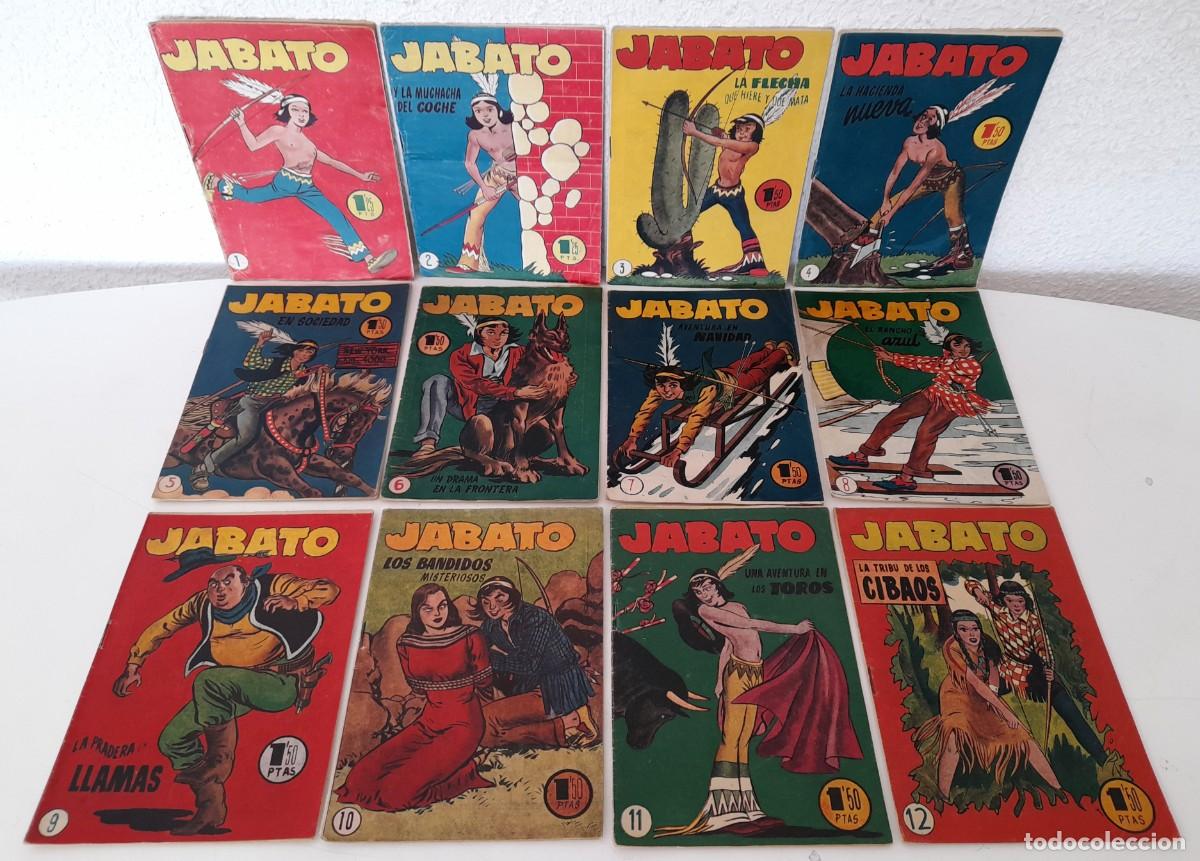 Tebeos: Excelente Colecci&oacute;n C&oacute;mic COMPLETA 12 n&uacute;meros Jabato Editorial Hispano Americana a&ntilde;os 50