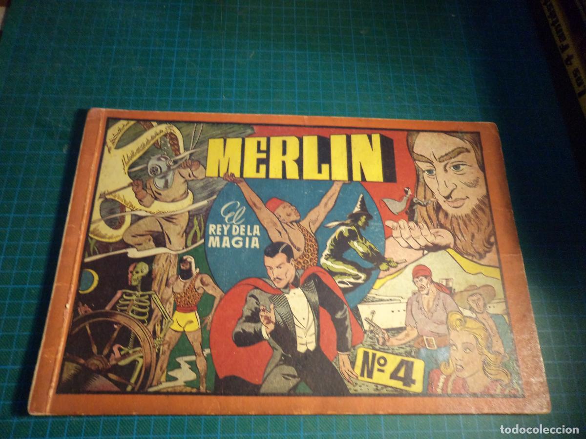 Tebeos: Merlin. Album rojo n&ordm; 4. Hispano Americana. Original