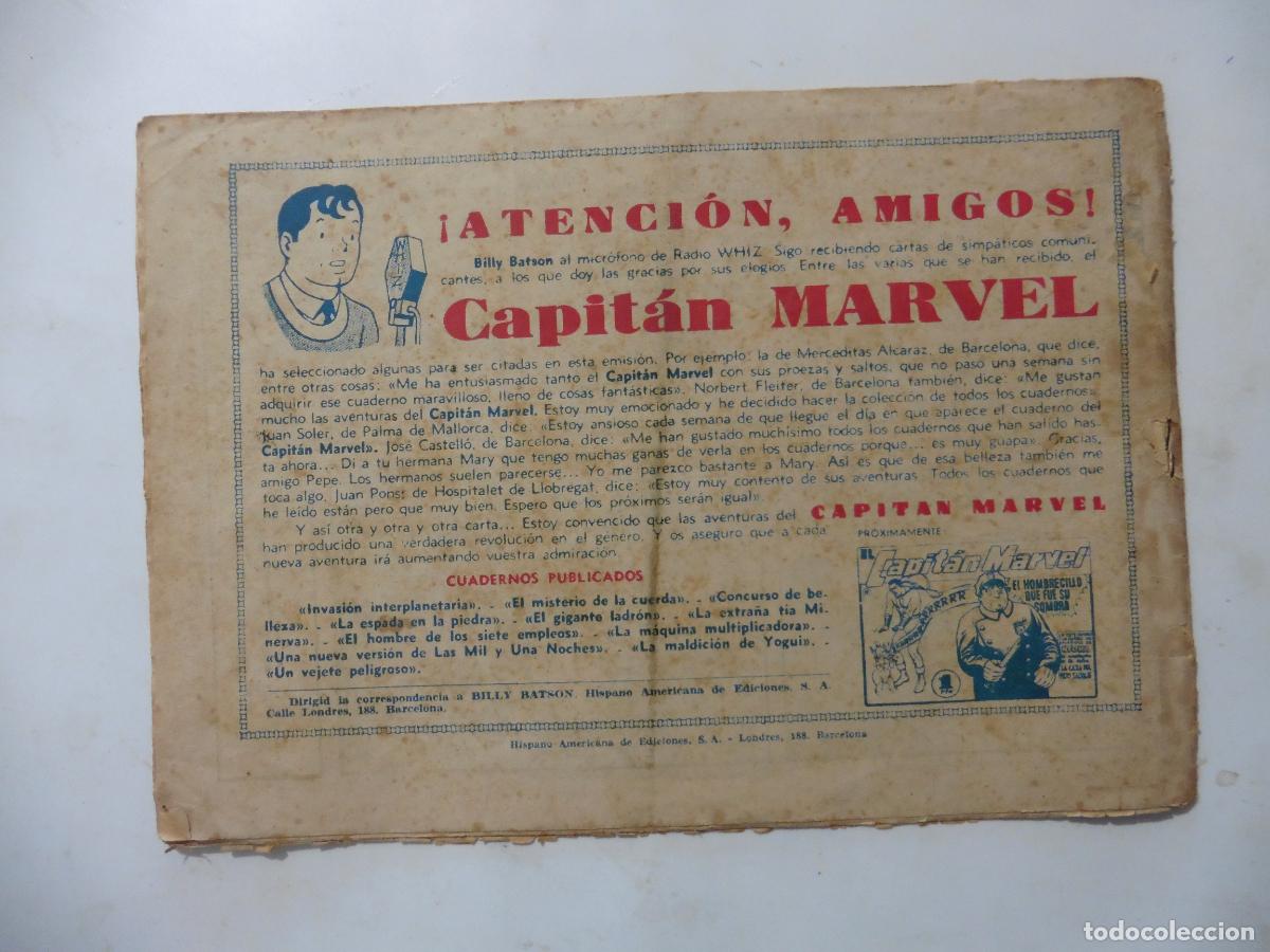Tebeos: CAPITAN MARVEL N-11 HISPANOAMERICANA ORIGINAL - Foto 2
