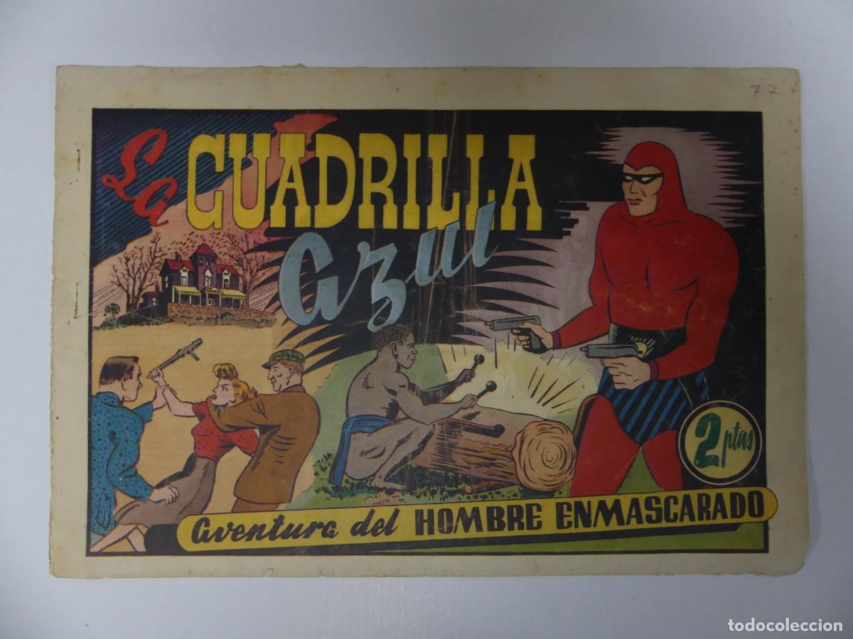Livros de Banda Desenhada: COMIC - AVENTURA DEL HOMBRE ENMASCARADO &ndash; LA CUADRILLA AZUL EDITORIAL HISPANO AMERICANA