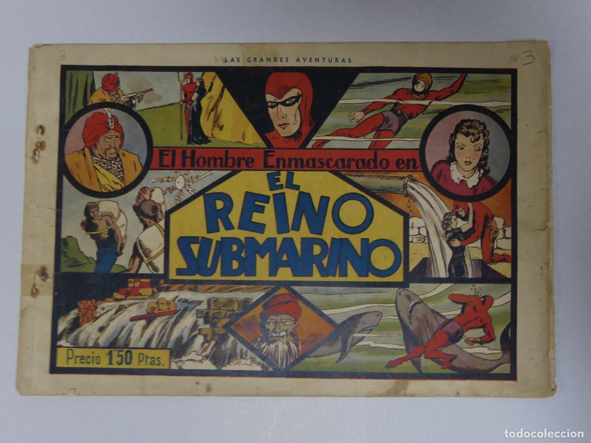 Livros de Banda Desenhada: COMIC - AVENTURA DEL HOMBRE ENMASCARADO &ndash; EL REINO SUBMARINO - EDITORIAL HISPANO AMERICANA