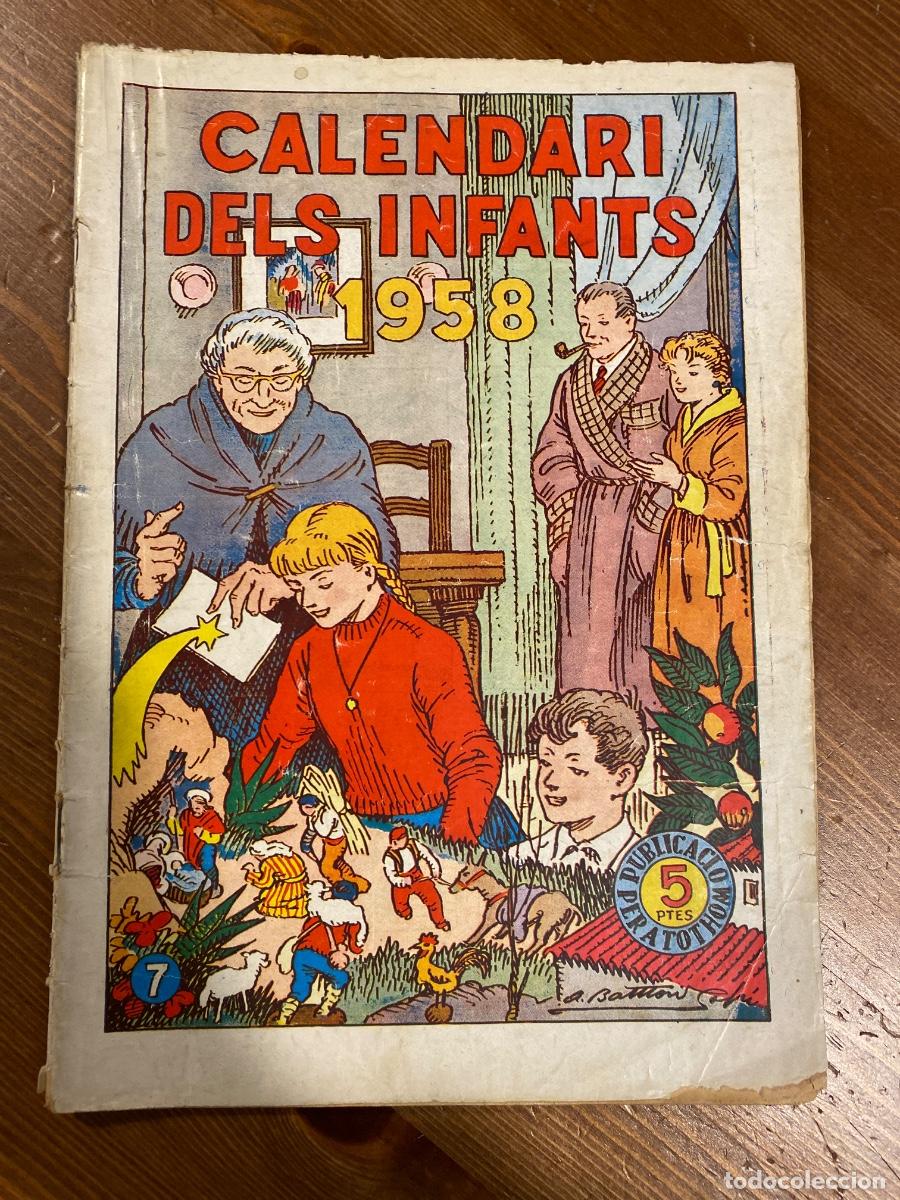 Tebeos: Els Infants, CALENDARI DEL INFANTS 1957 n&ordm; 7 Editorial Hispano Americana