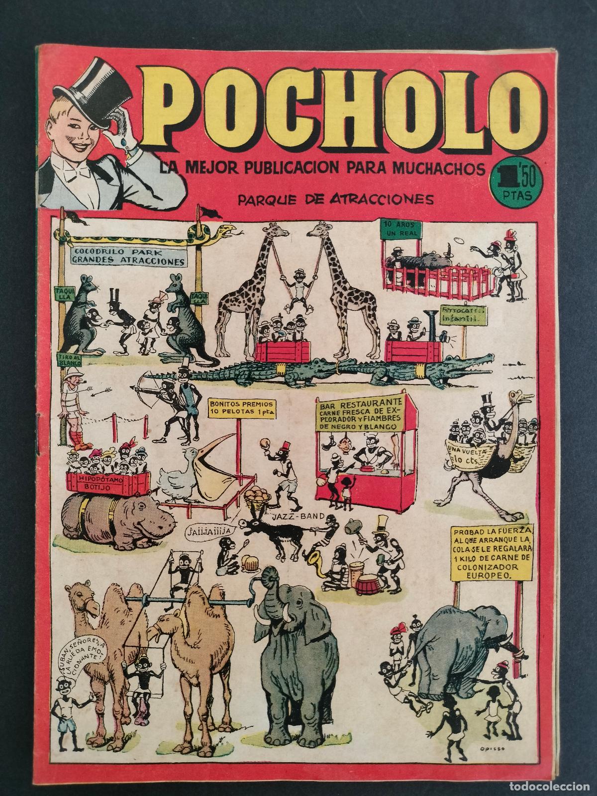 BDs: POCHOLO N&ordm; 1 - PARQUE DE ATRACCIONES- ORIGINAL DE EPOCA HISPANO AMERICANA 1951 EXCELENTE!!!
