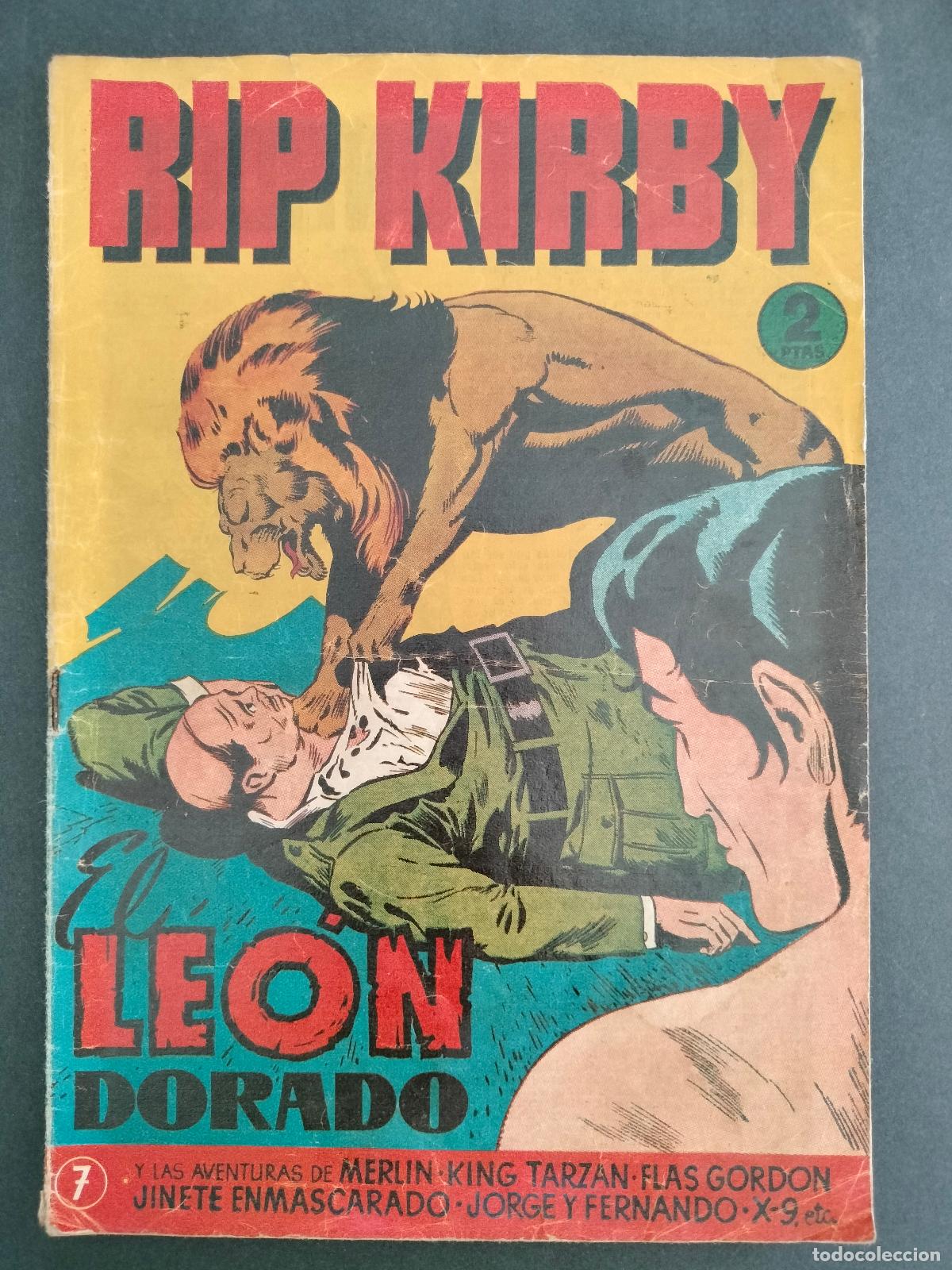 Livros de Banda Desenhada: RIP KIRBY N&ordm; 7 - EL LEON DORADO - ORIGINAL DE EPOCA HISPANO AMERICANA 1948