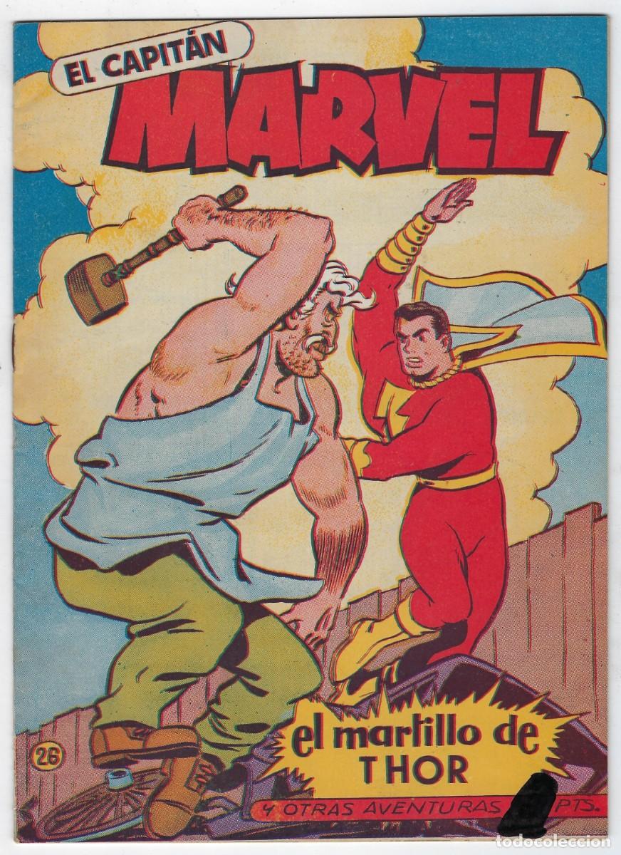 Tebeos: EL CAPIT&Aacute;N MARVEL - N&ordm; 26 - EL MARTILLO DE THOR - 1960 *** HISPANO AMERICANA EDICIONES***