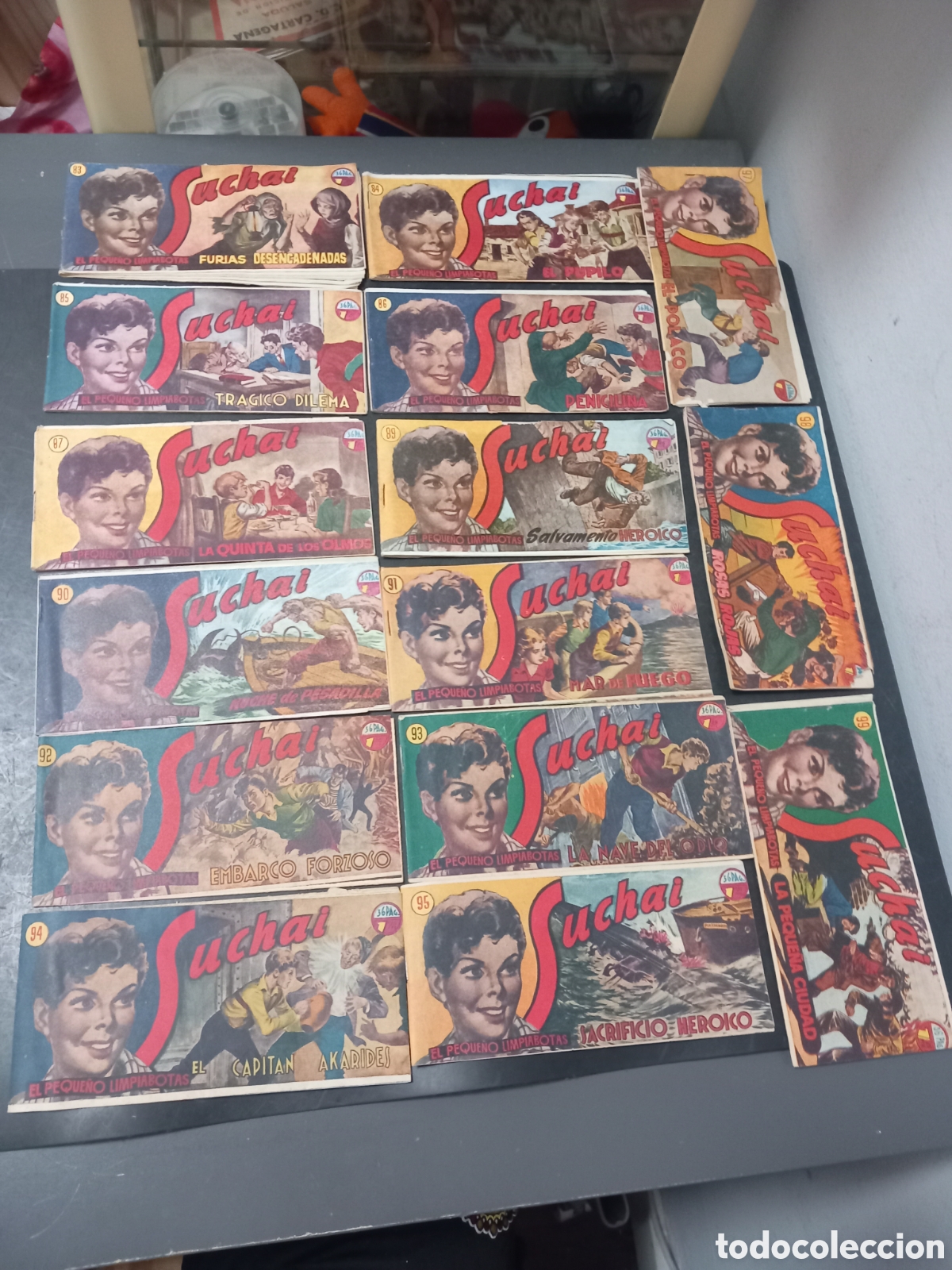 Tebeos: EL PEQUE&Ntilde;O LIMPIABOTAS SUCHAI HISPANO AMERICANA LOTE DE 15 COMICS ORIGINALES