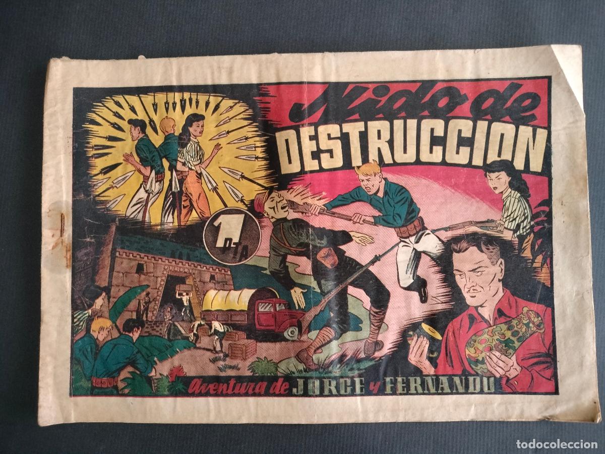 Giornalini: JORGE Y FERNANDO N&ordm; 56 - NIDO DE DESTRUCCION - ORIGINAL HISPANO AMERICANA 1944