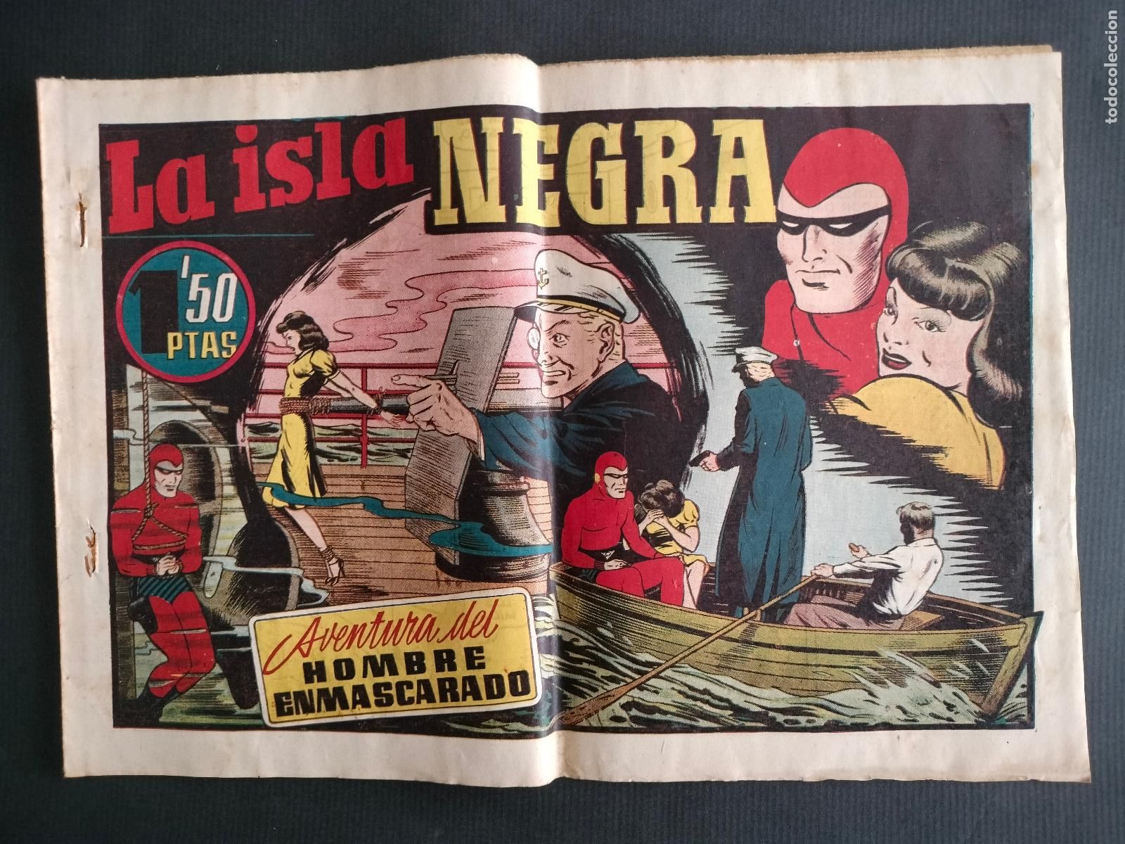 Livros de Banda Desenhada: EL HOMBRE ENMASCARADO N&ordm; 35 - LA ISLA NEGRA - ORIGINAL HISPANO AMERICANA A&Ntilde;OS 40