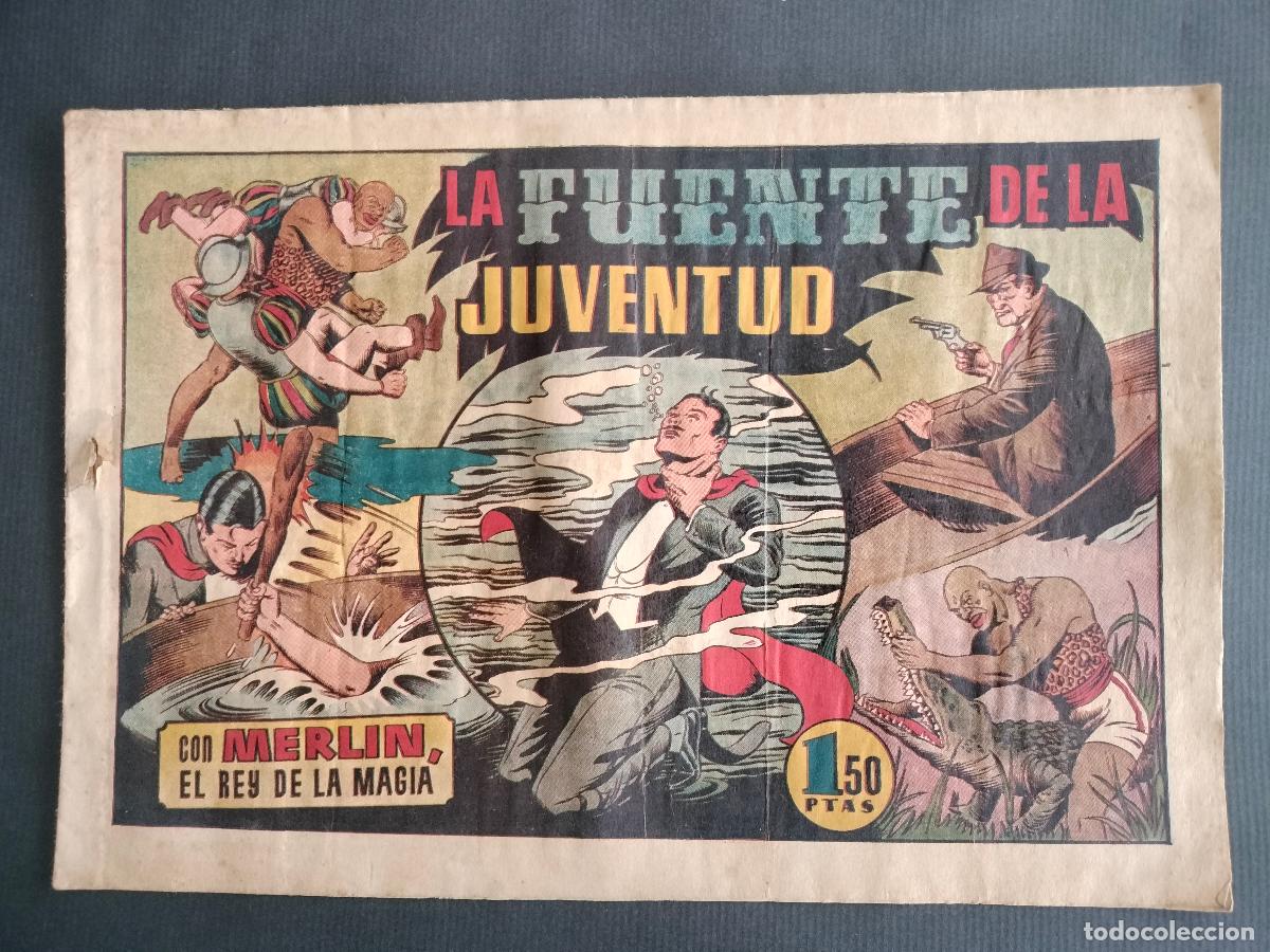 Tebeos: MERLIN N&ordm; 35 - LA FUENTE DE LA JUVENTUD - ORIGINAL HISPANO AMERICANA 1945