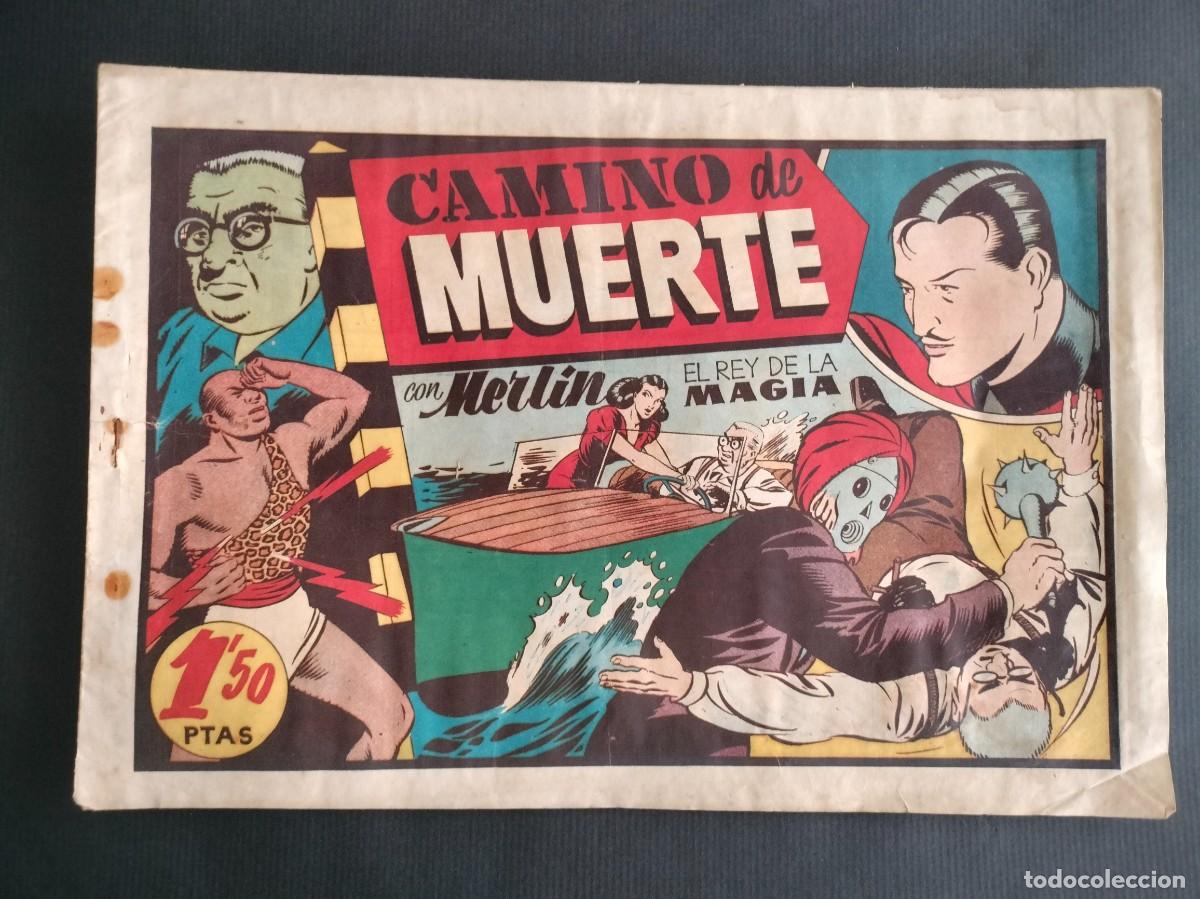 Comics: MERLIN N&ordm; 45 - CAMINO DE LA MUERTE - ORIGINAL HISPANO AMERICANA 1945