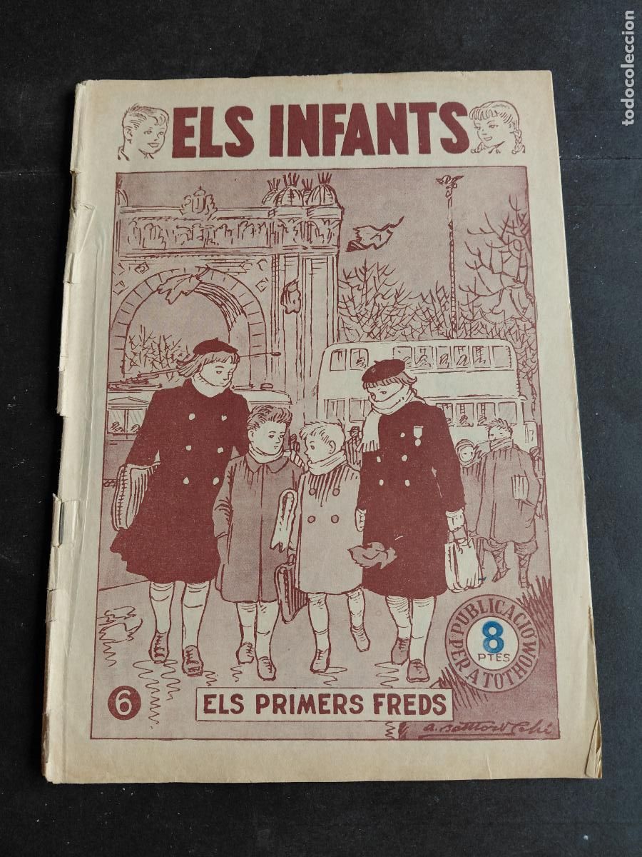 Tebeos: ELS INFANTS -ELS PRIMERS FREDS- N&deg;6- HISPANO AMERICANA- 1957