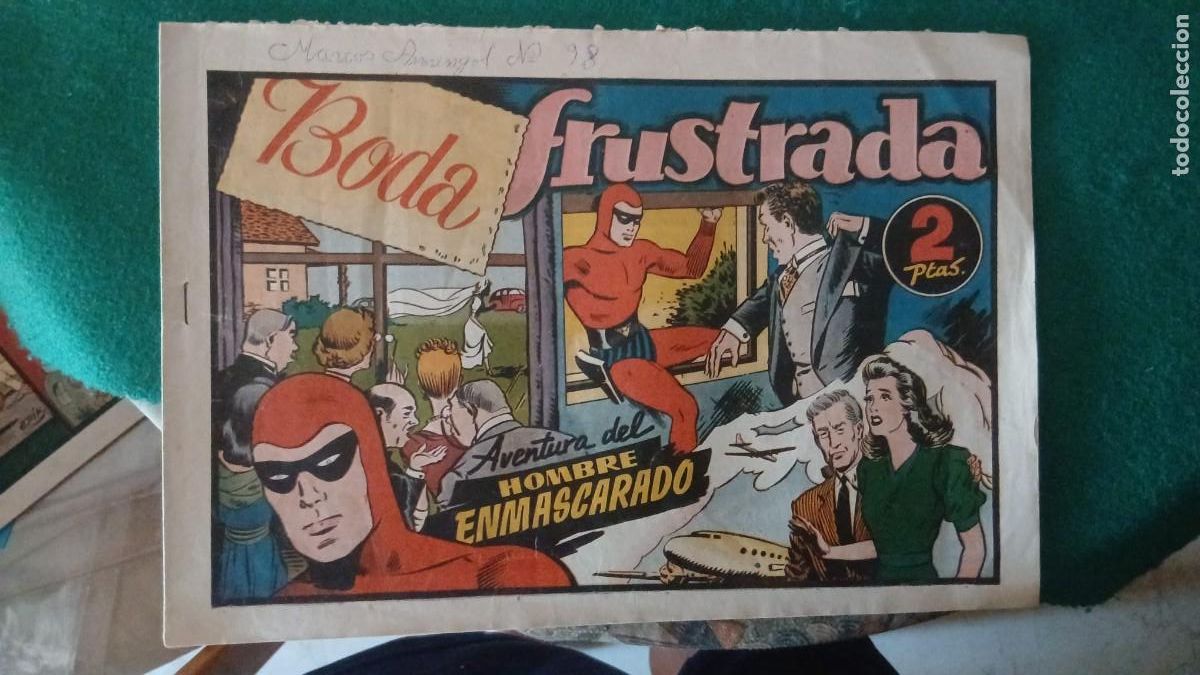 Tebeos: Lote Hombre enmascarado 8 numeros, Hispano americana en buen estado Bolsa JJ