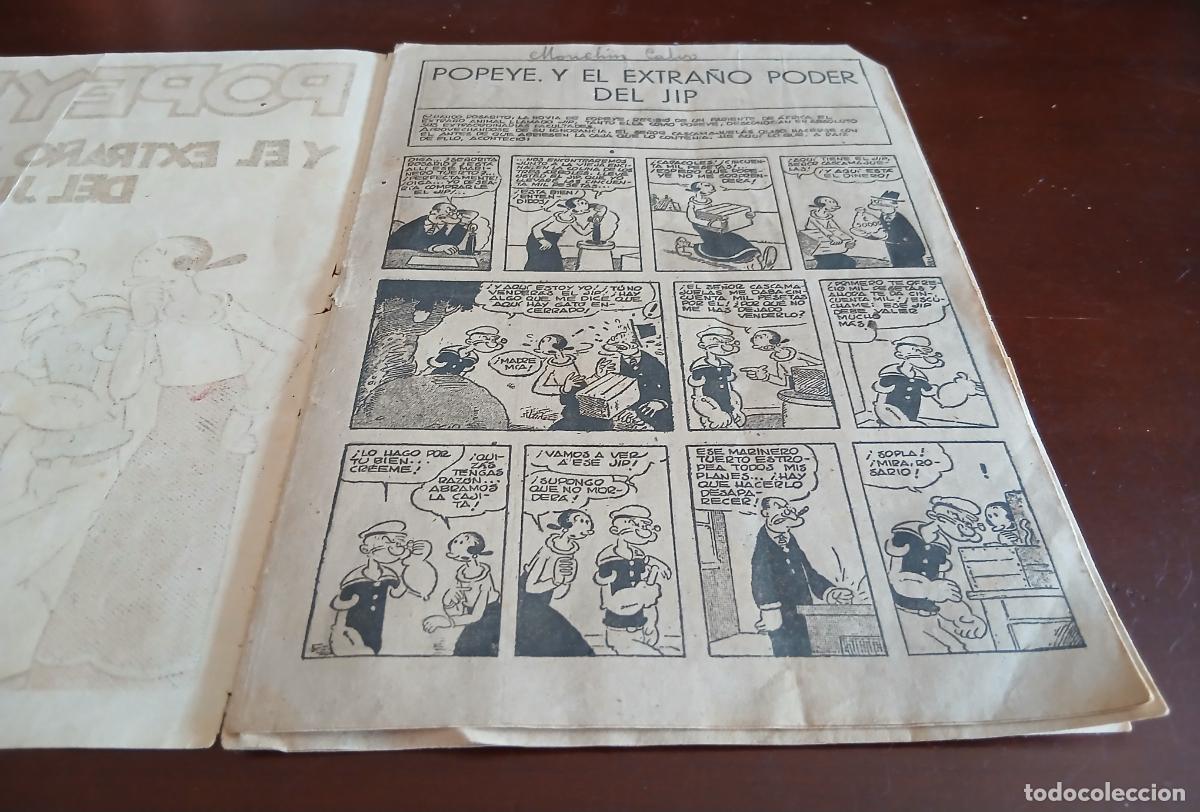 Tebeos: POPEYE Y EL EXTRA&Ntilde;O PODER DEL JIP - N&ordm;. 12 - 1942 - HISPANO AMERICANA DE EDICIONES S.A - Foto 3