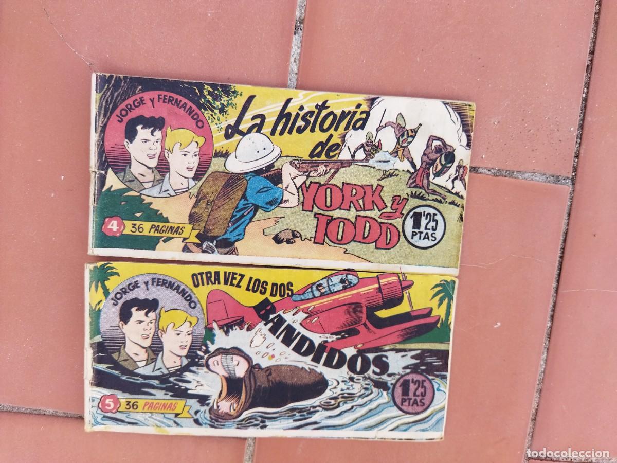 Tebeos: lote de 2 comics JORGE Y FERNANDO N&ordm; 4 - 5 7X 15 aprox