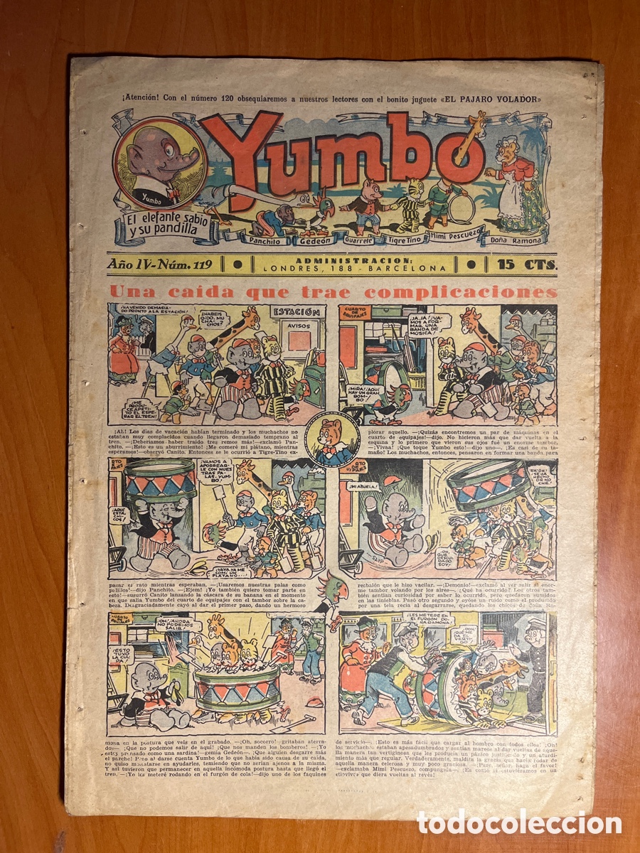 Tebeos: YUMBO N&Uacute;MERO 119, (HISPANO AMERICANA)