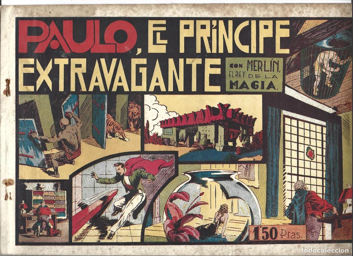 Tebeos: PAULO EL PRINCIPE EXTRAVAGANTE CON MERLIN EL MAGO MODERNO