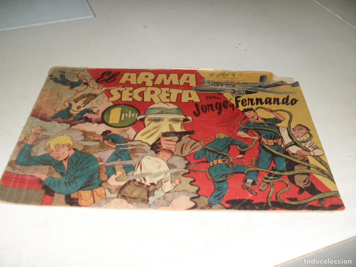 Tebeos: JORGE Y FERNANDO N&ordm; 62,EL ARMA SECRETA,HISPANOAMERICANA,1944