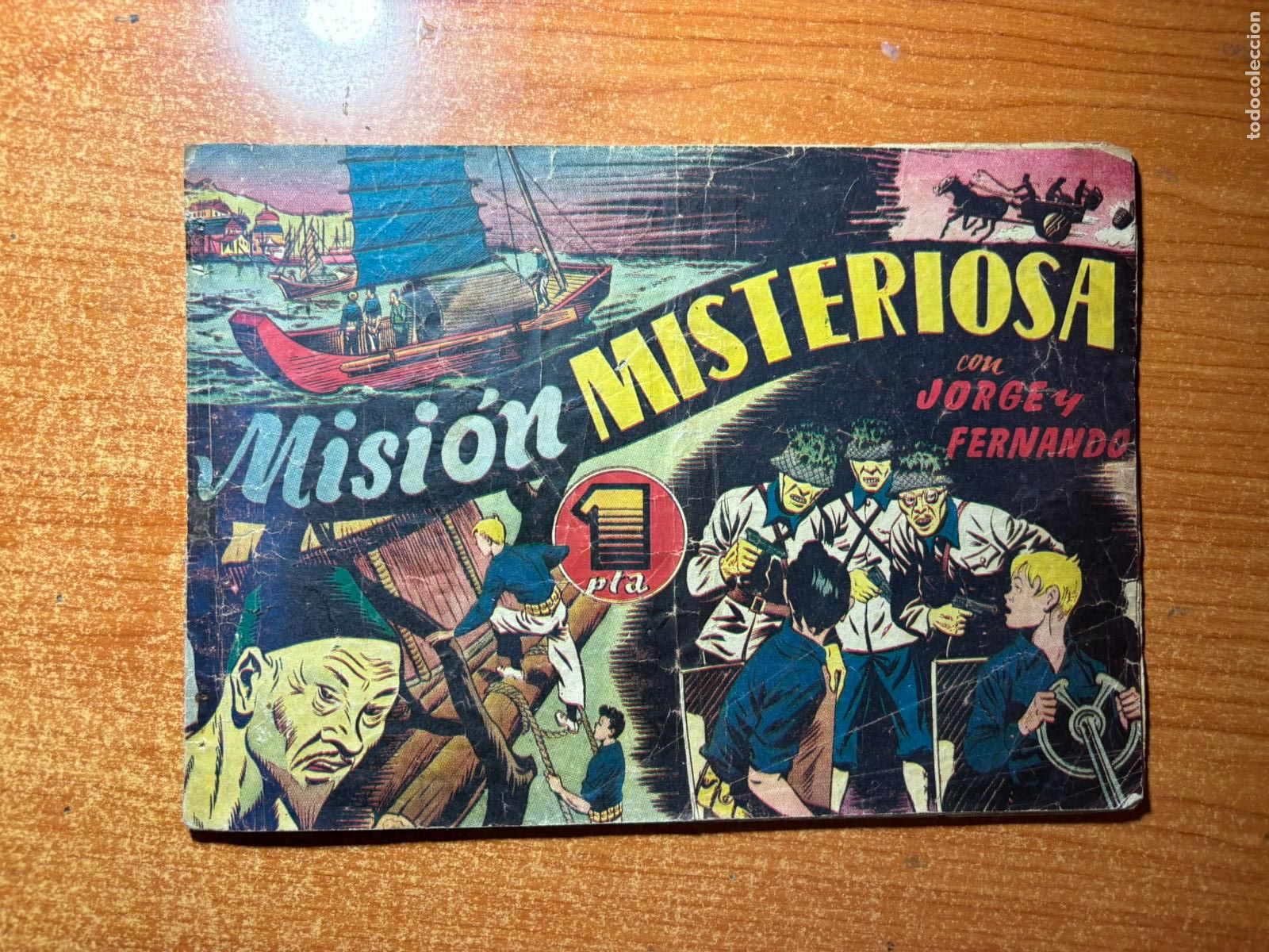 Tebeos: JORGE Y FERNANDO N&ordm; 67 MISION MISTERIOSA EDITORIAL HISPANO AMERICANA ORIGINAL